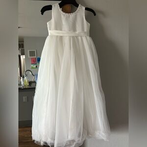 Elegant White Kids Dress